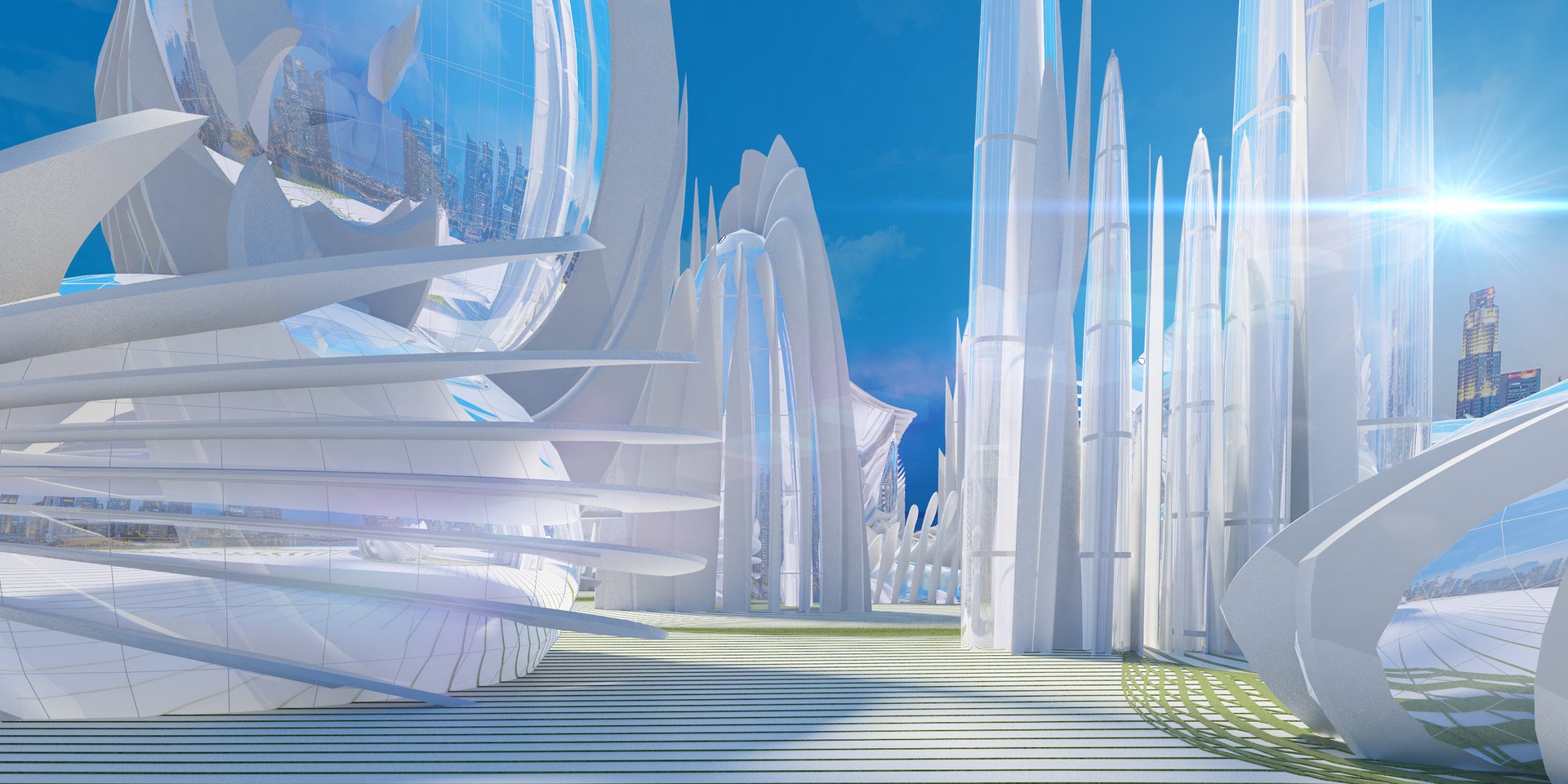 3d Modern Futuristic Model