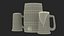Beer Keg and Mugs Set Mockup
