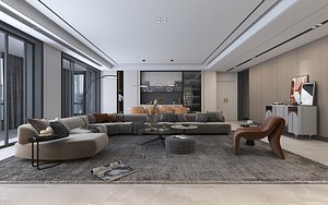 living room 3D model