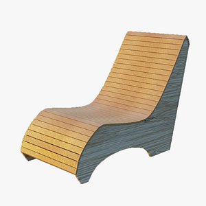 3D model wood chair