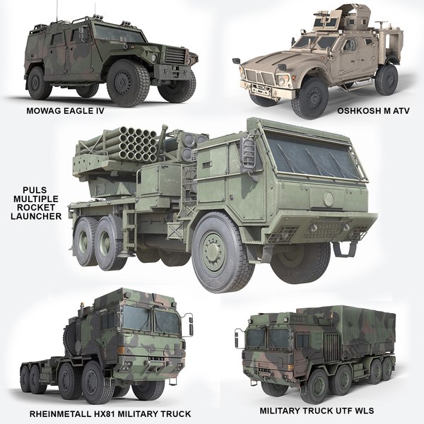 Bushmaster Protected Mobility Vehicle Blender Models for Download ...
