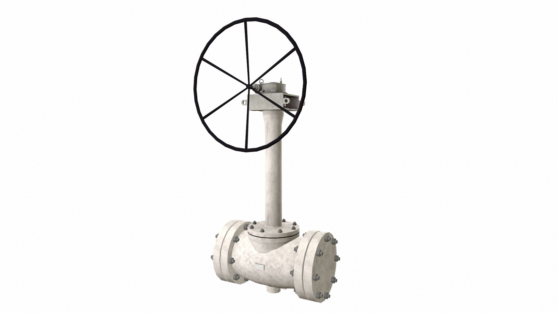 Manual Valve Round Handle Extended 3D Model - TurboSquid 2361504