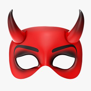 Party devil mask with horns