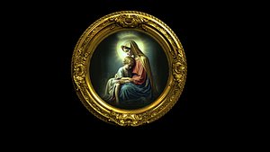3D jesus paintings frames model