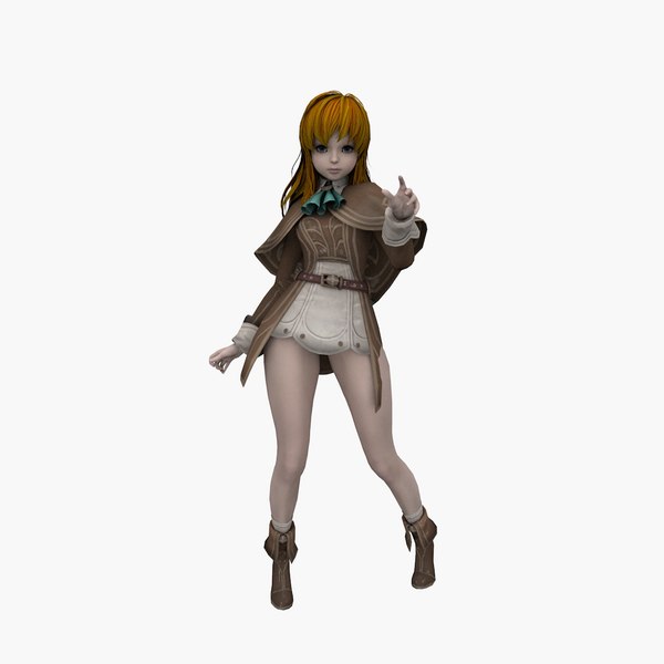 3D Mag Girl model