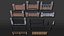Fences Pillars Hitching Posts Gates part 1 - 107 low-poly PBR objects