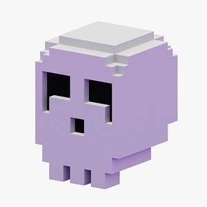 Voxel Skull 3D model