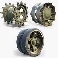 T-55 Tank Wheels Set