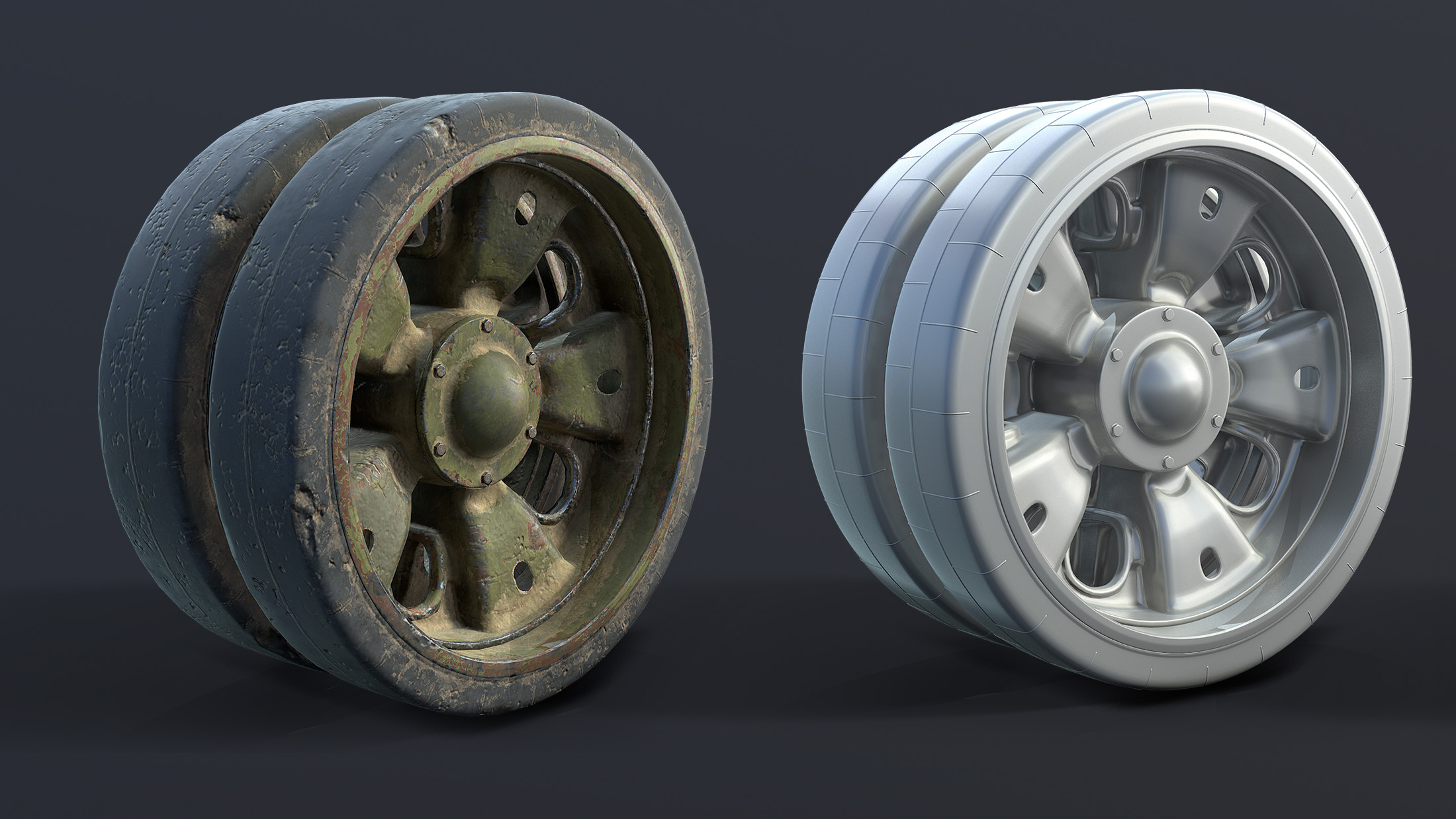 3D wheels soviet tank t55 TurboSquid 1705299