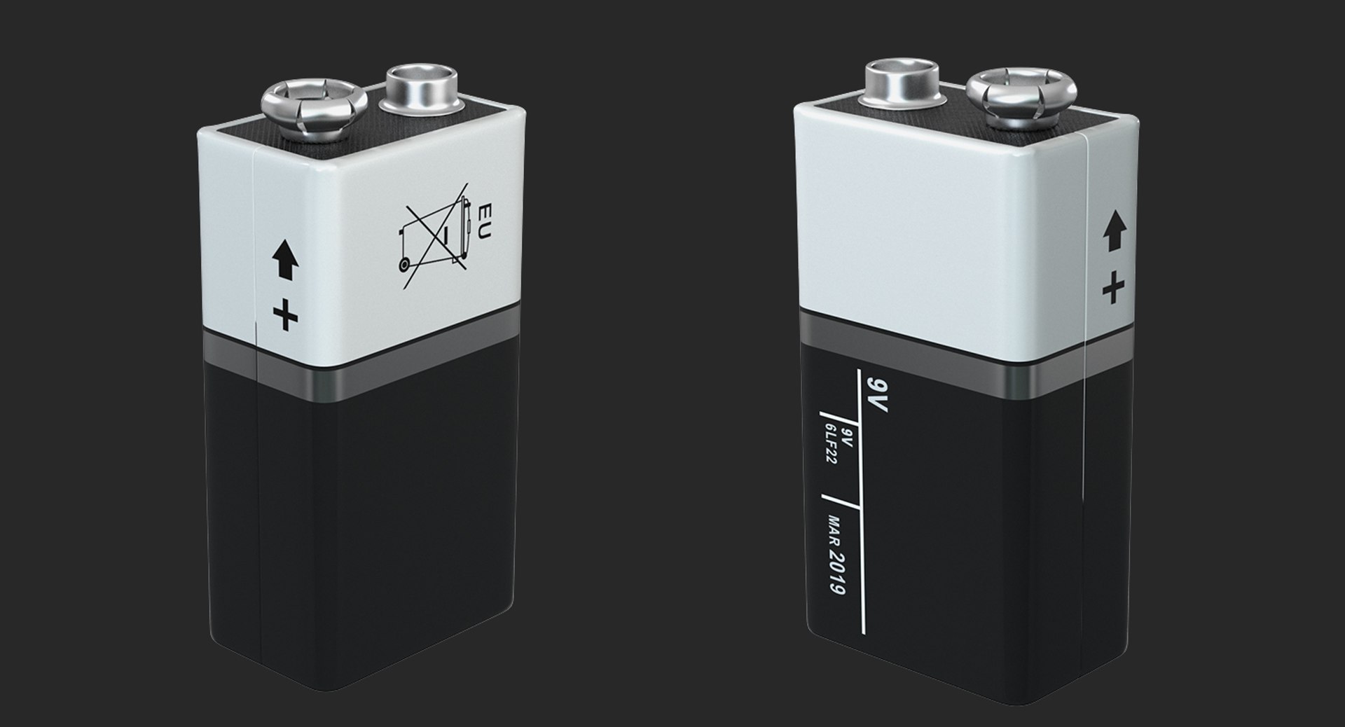 3D 9-volt battery model https://p.turbosquid.com/ts-thumb/Um/dzgXtJ/dCP5z80W/9voltbatteryc4dmodel005/jpg/1562012530/1920x1080/fit_q87/56308d16897452cae7c75a984b45c7881ed932d6/9voltbatteryc4dmodel005.jpg