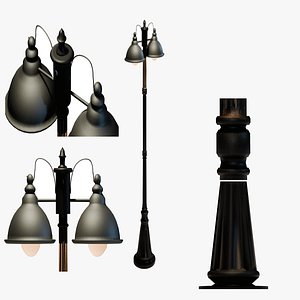 3D DuskToDawn Street Lamp - High Quality Low Poly model