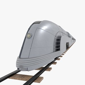 Futoristic Train 3D model