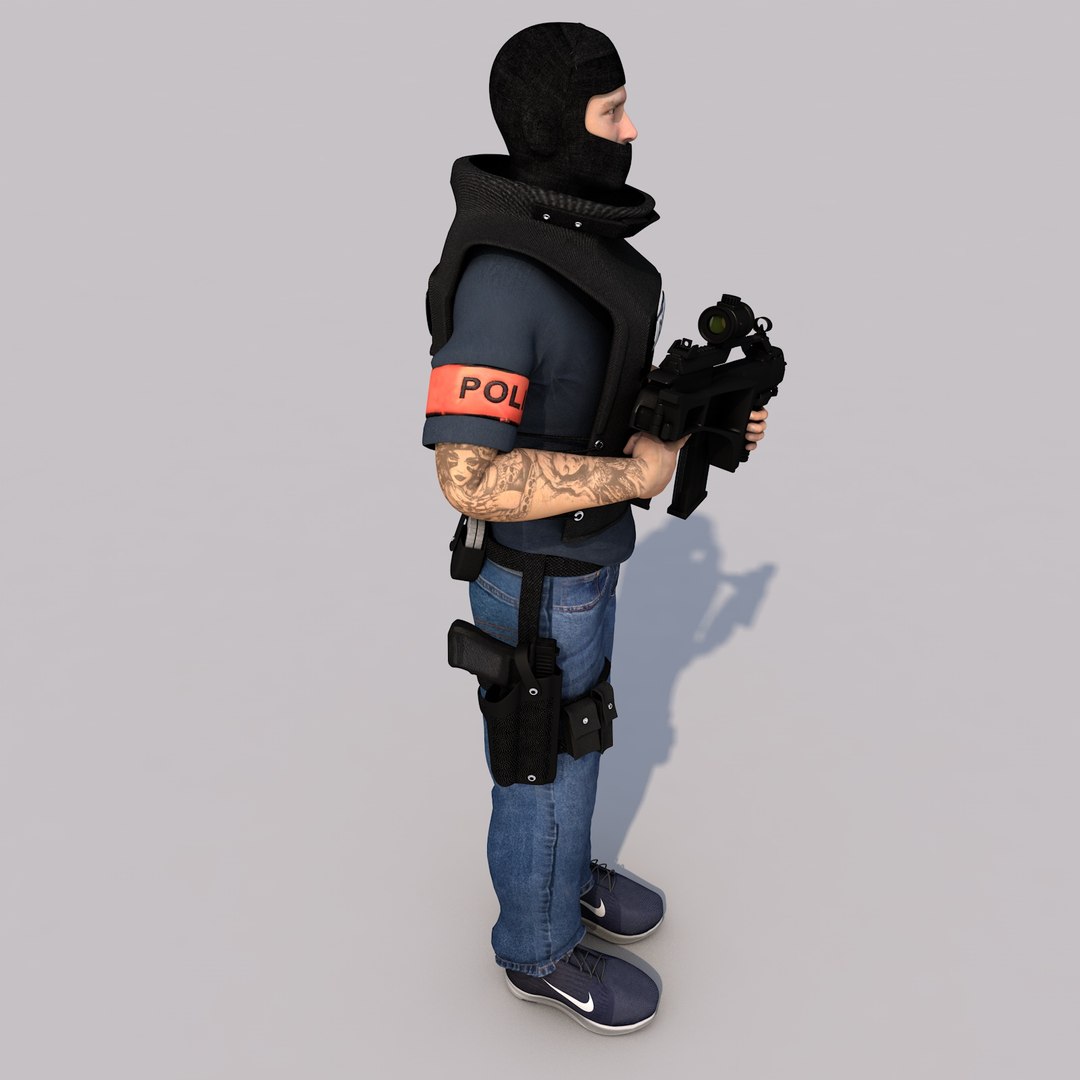 Officer bri model - TurboSquid 1272108