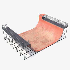 3D Action Sports Half Pipe