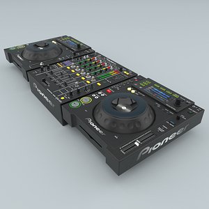DJ  Pioneer black 3D model