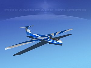 3d model letov sailplane