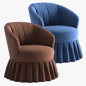 Swivel Barrel Chair