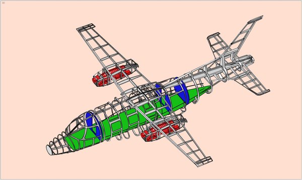 3d 3ds mitsubishi mu-2 aircraft solid