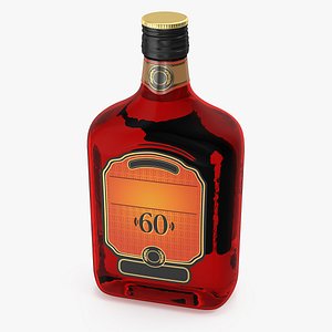 3D rum bottle 60 vol