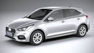 Hyundai Accent 2022 HC4DR basic 3D model