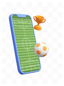 3D World Cup 3D three-dimensional model