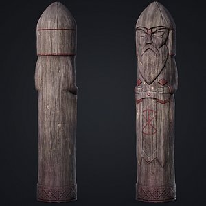 3D Wooden Totem 2