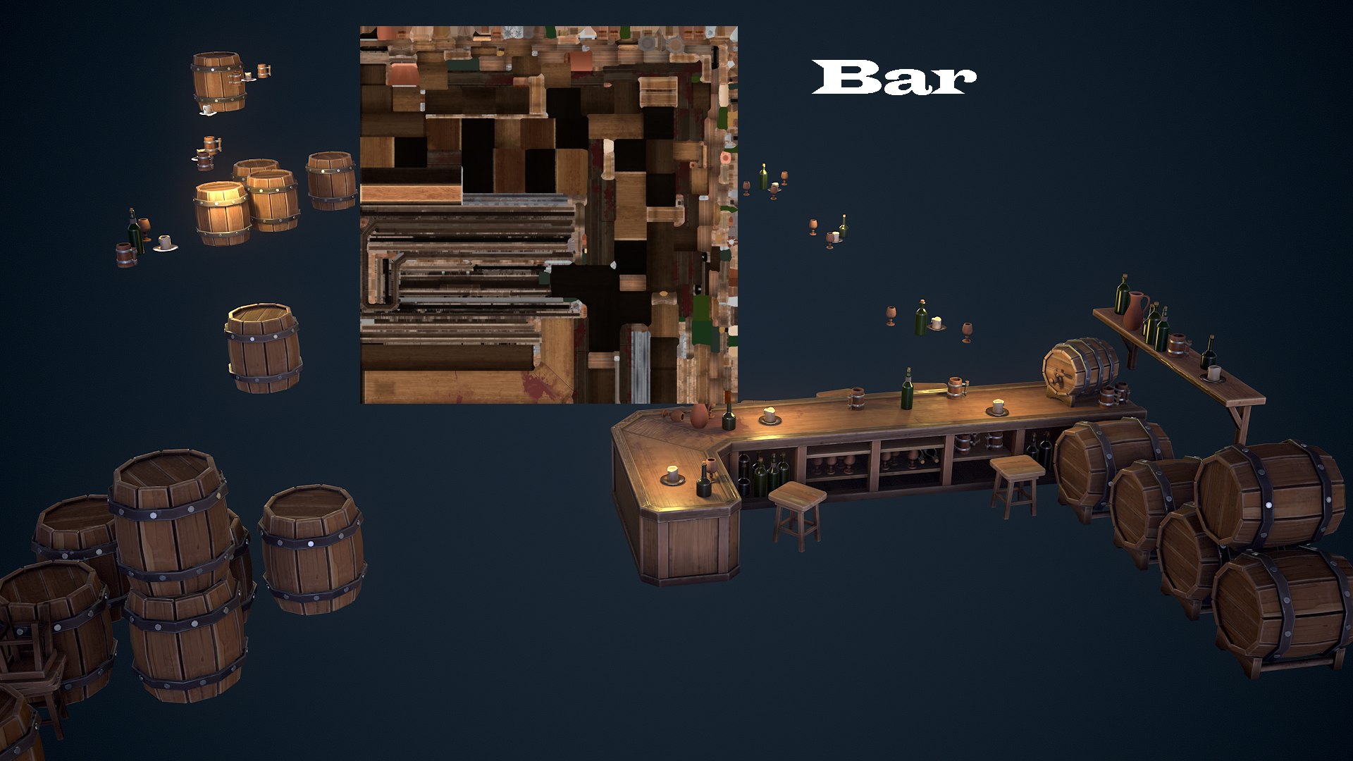 3D Stylized Tavern - TurboSquid 2230589