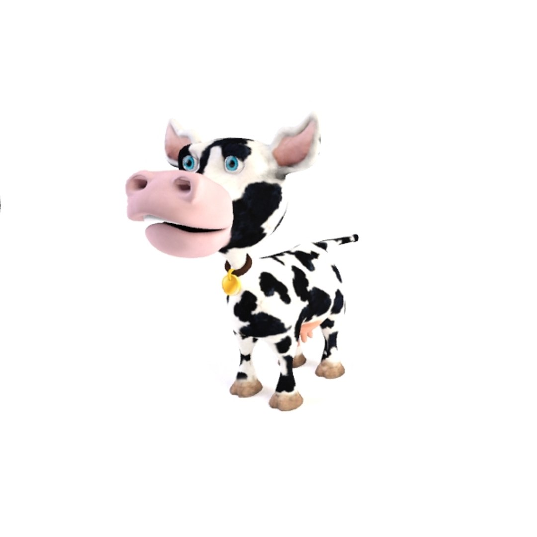 cow character 3d max