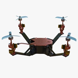 Drone rigged 3d model