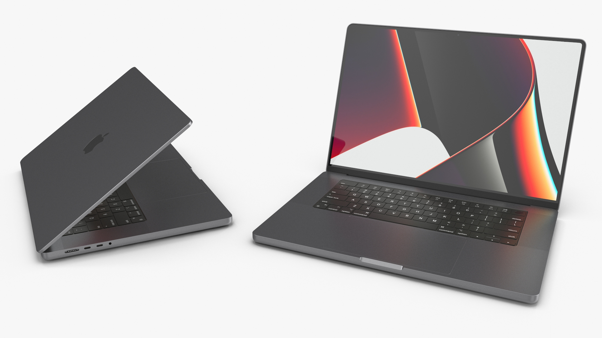 3D model Space Grey MacBook Pro 16 Inch 2021 - TurboSquid 1829991
