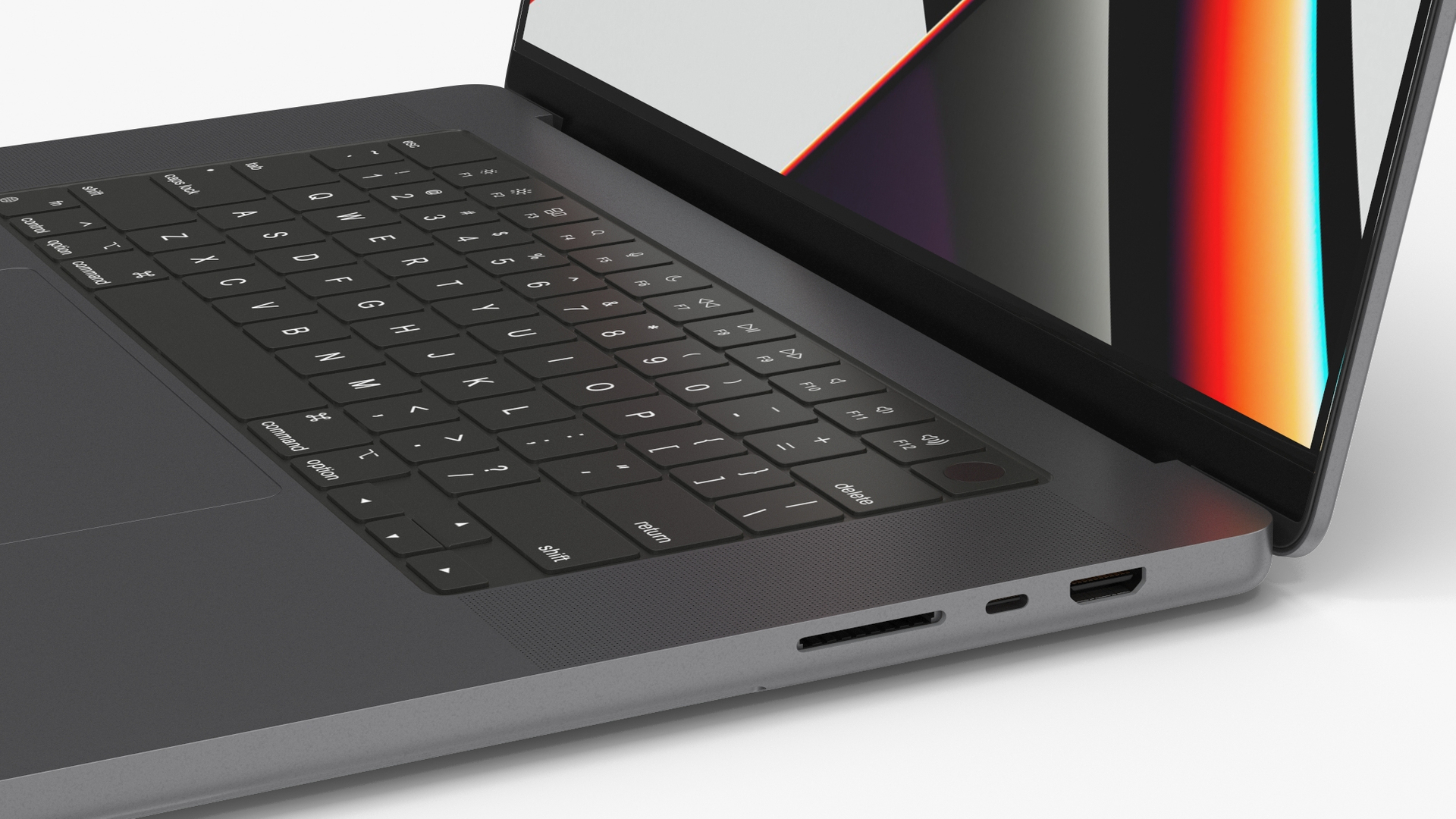 3D model Space Grey MacBook Pro 16 Inch 2021 - TurboSquid 1829991