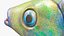 Guppy Fish Blue Diamond Rigged for Maya