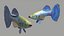 Guppy Fish Blue Diamond Rigged for Maya