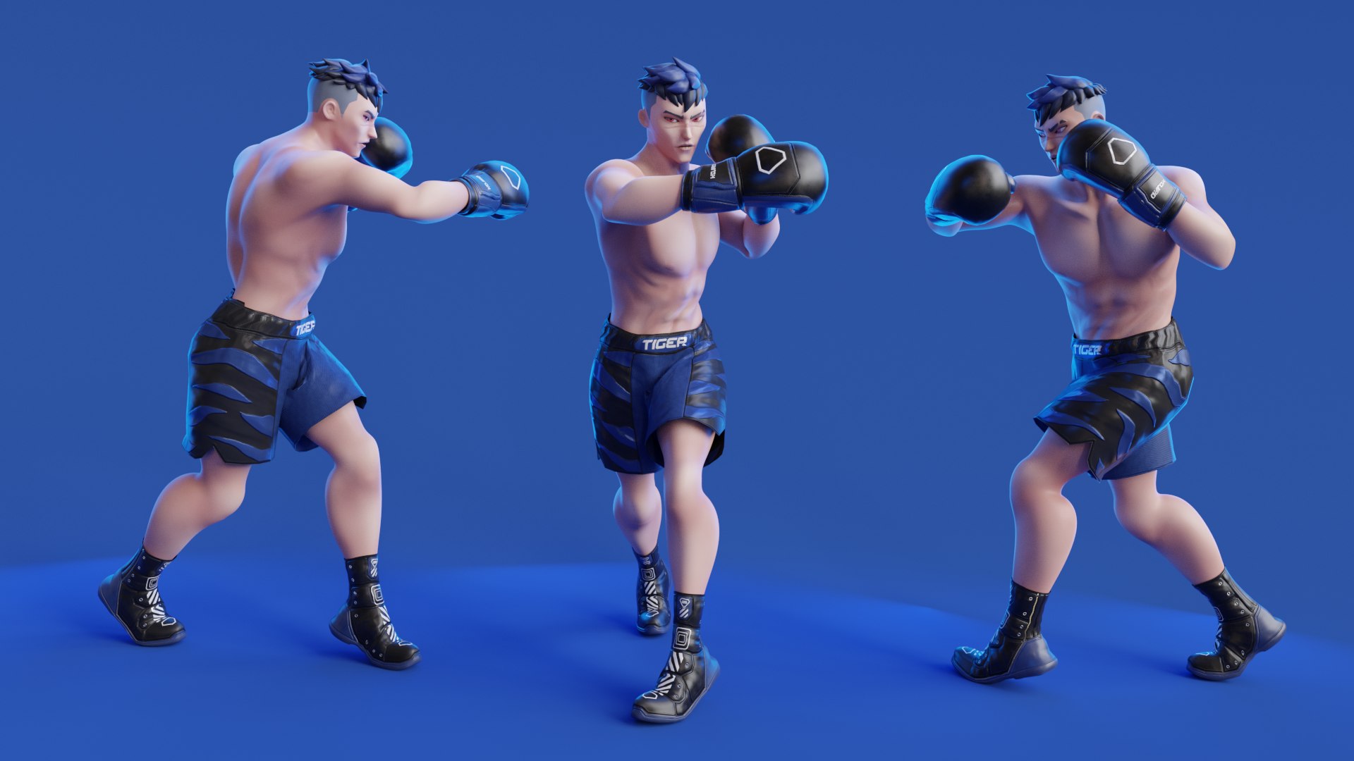 Low Poly Boxer - MMA Fighter - Kojiro 3D Model - TurboSquid 2026927