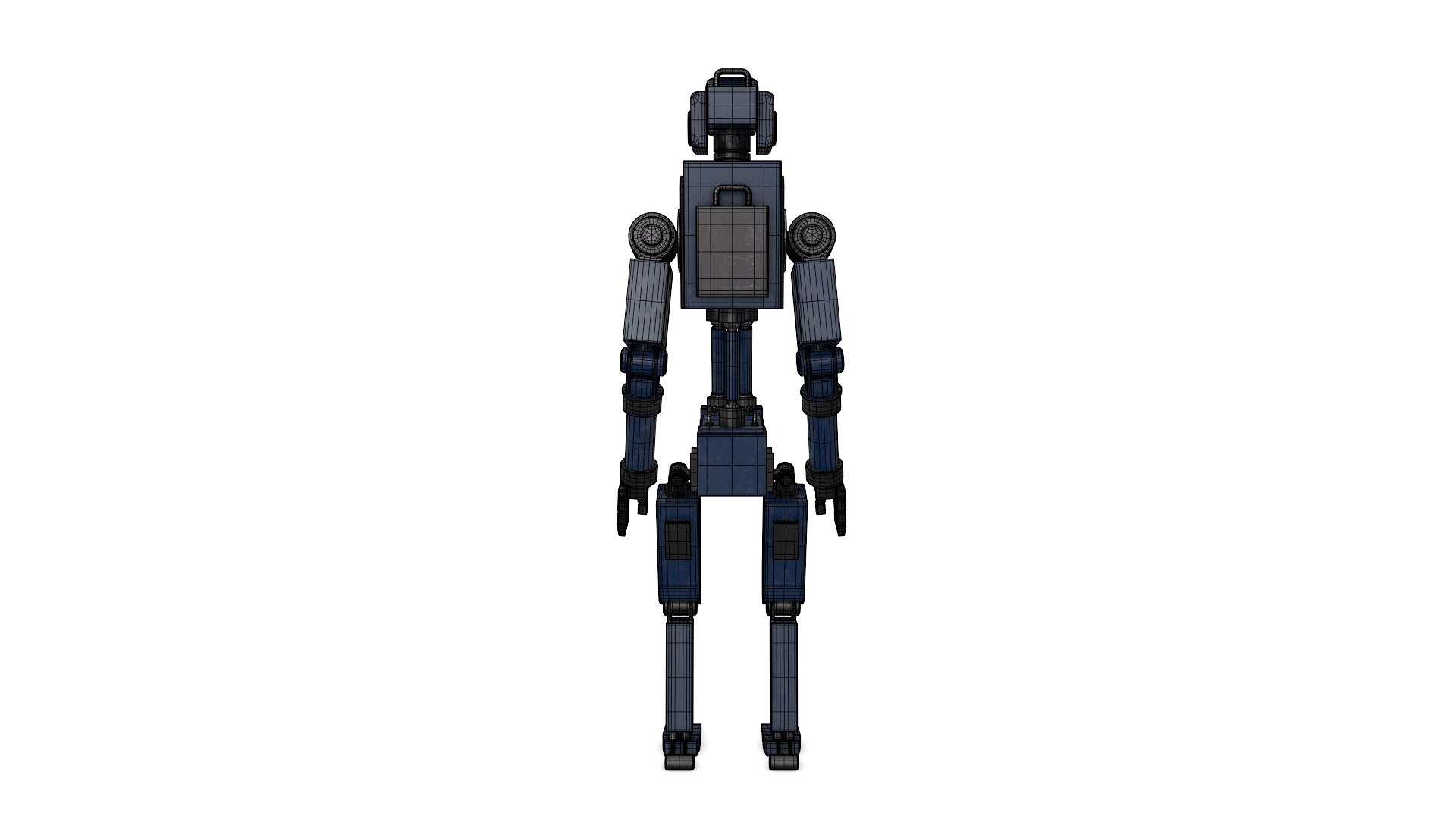 Blue Robot 3D - TurboSquid 1523479