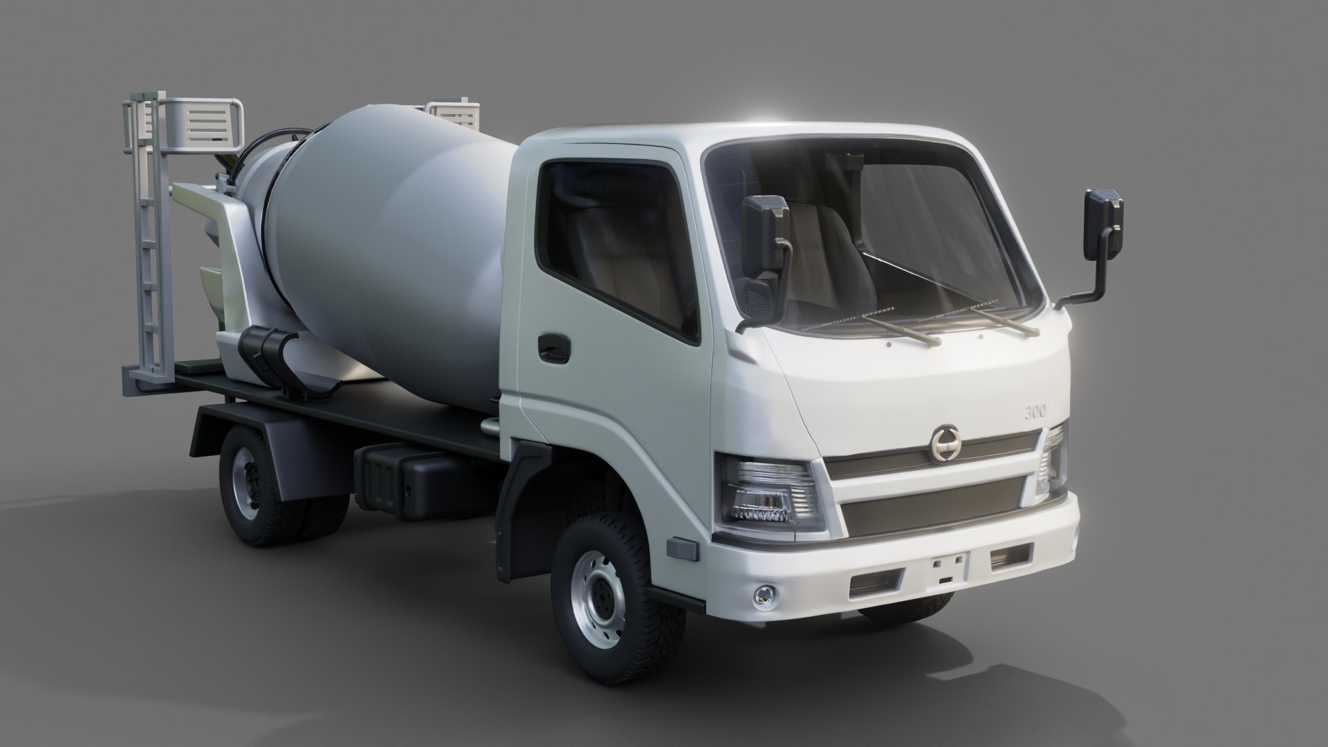 Hino 300 Concrete Mixer truck model https://p.turbosquid.com/ts-thumb/Un/KoNCFf/Zs/renderpreview0016/jpg/1774609490/1920x1080/fit_q87/64b3a0dac68666fc7615245f501d50bfe8eaad8f/renderpreview0016.jpg