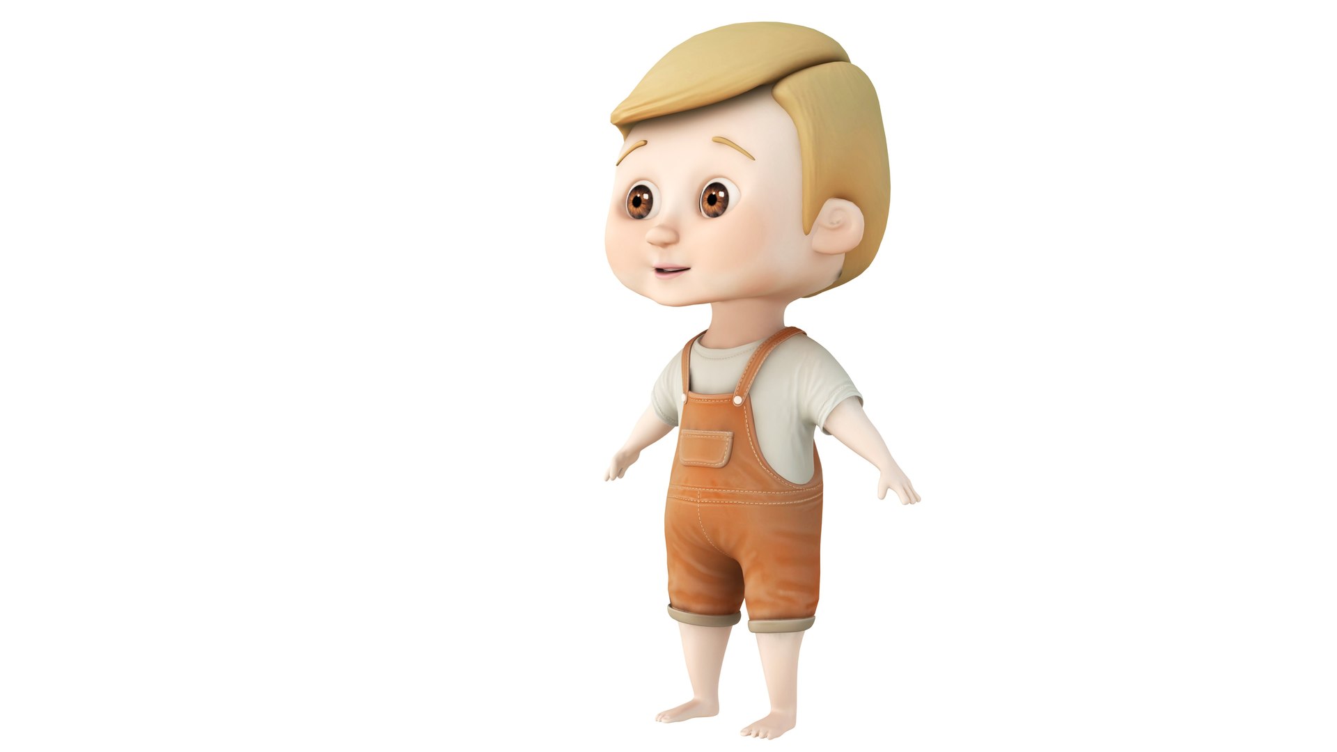 3D Cartoon Boy 2 Model - TurboSquid 2214543