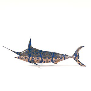 3D Ceramic swordfish model