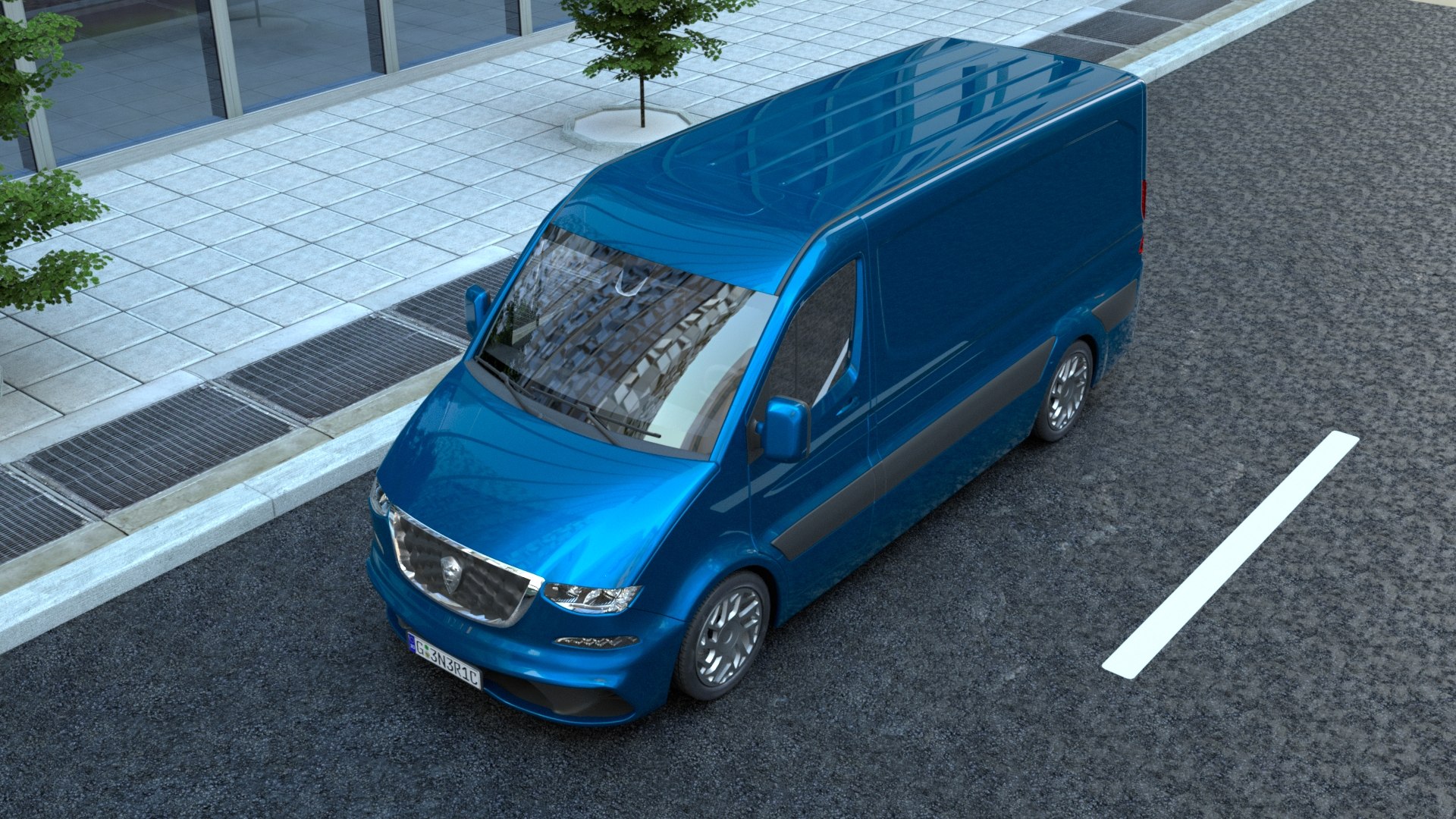 Generic VAN V32 3D - TurboSquid 2252762