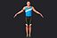 male athlete rigging 3d model