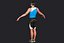 male athlete rigging 3d model