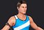 male athlete rigging 3d model