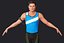 male athlete rigging 3d model