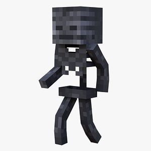 Minecraft Wither Rigged 3D Model Game Ready 4K PBR 3D model