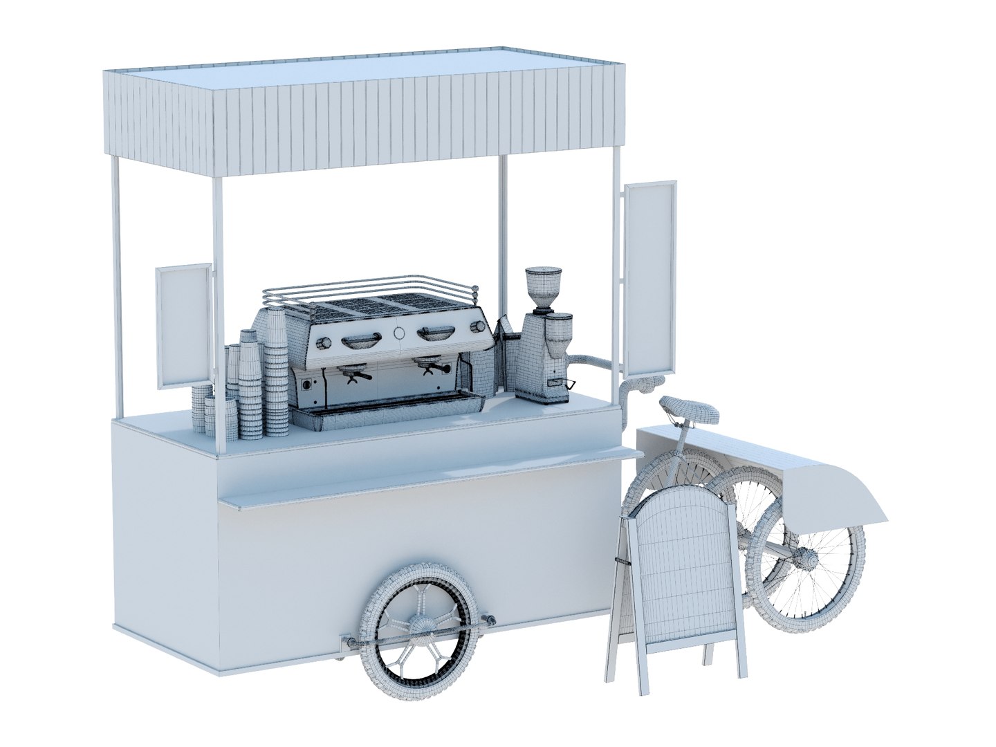 3D BIKE FOOD CAFE 1 model - TurboSquid 1918750