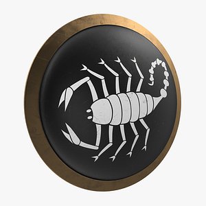 Greek Scorpion Shield 3D Model