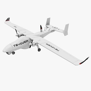Tekever AR5  Unmanned Aircraft System 3D model