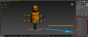 robot character 3d max