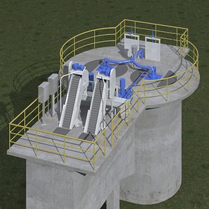 3D model Wastewater Treatment Facility