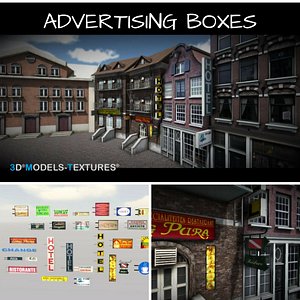 houses boxes 3D model